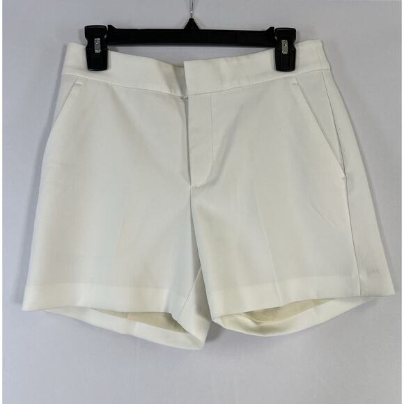 Banana Republic Pants - BANANA REPUBLIC White High rise Shorts Size 4 Rayon Viscose Poly